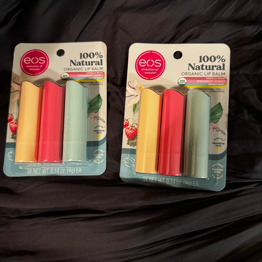eos 100% Natural Lip Balm Trio!!